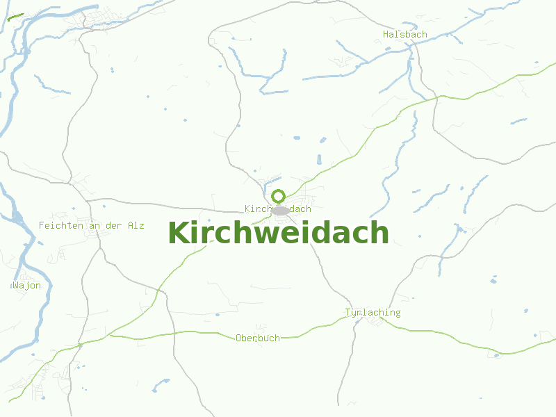 Karte von Kirchweidach