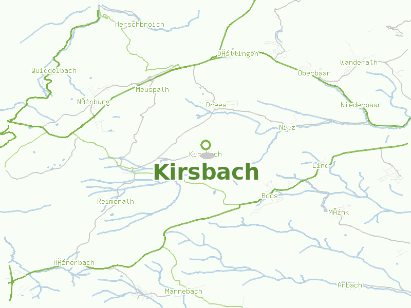 Karte von Kirsbach