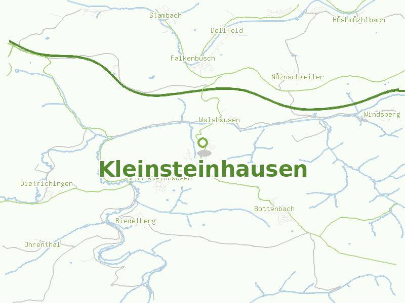 Karte von Kleinsteinhausen