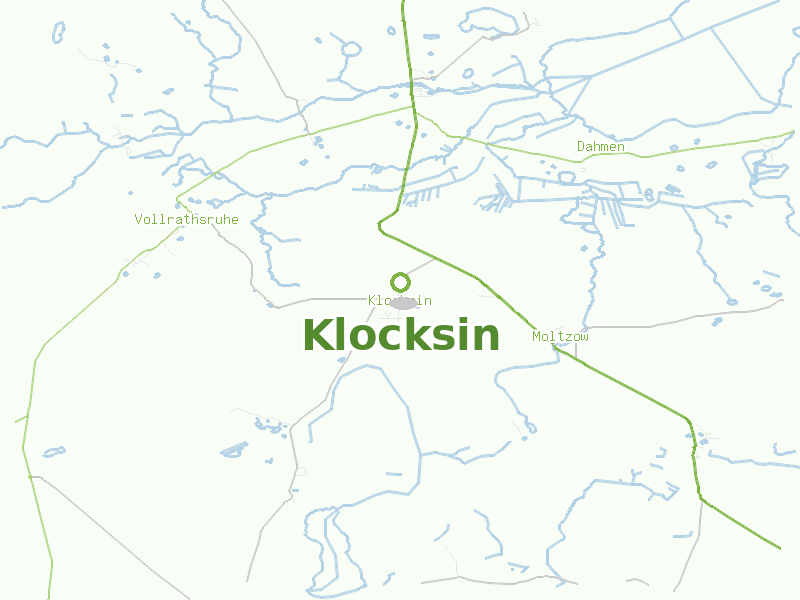 Karte von Klocksin