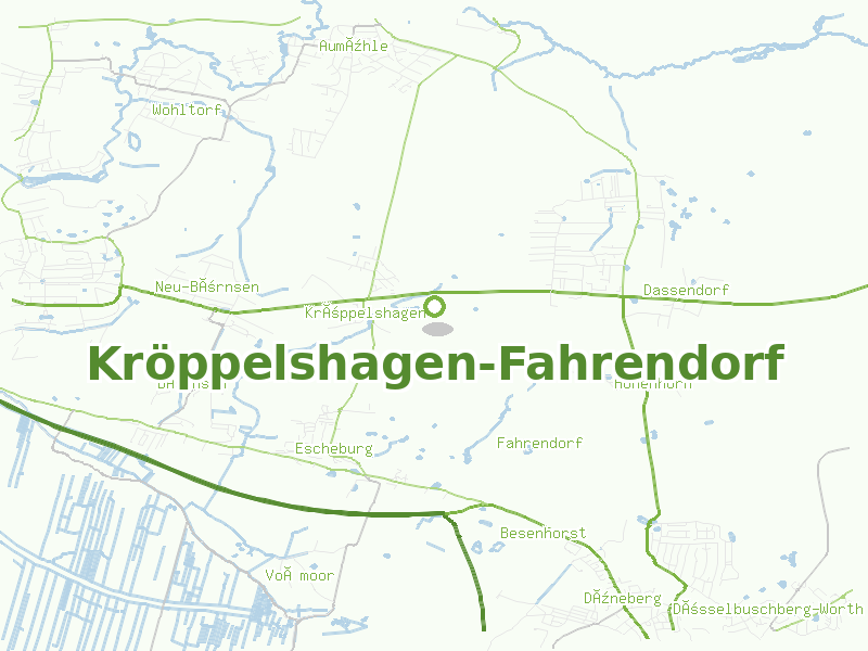 Karte von Kröppelshagen-Fahrendorf