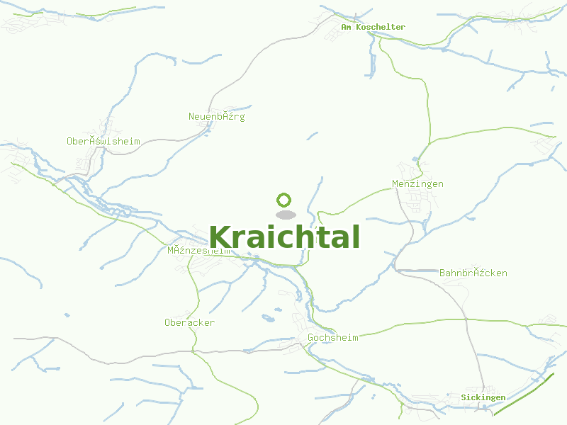 Karte von Kraichtal