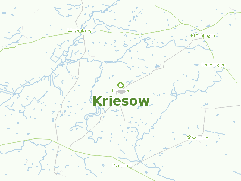Karte von Kriesow