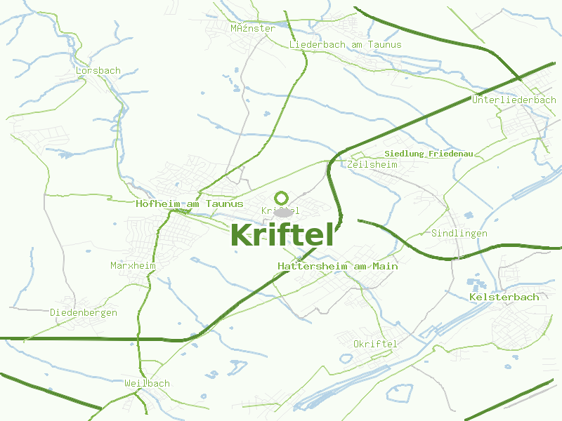 Karte von Kriftel