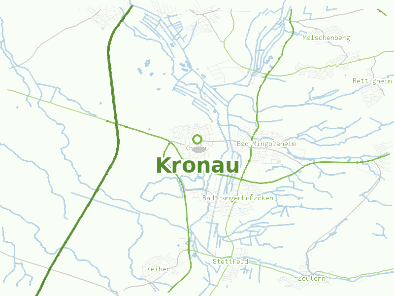 Karte von Kronau
