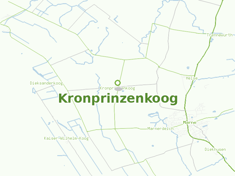 Karte von Kronprinzenkoog