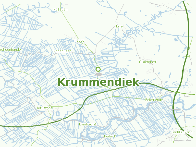 Karte von Krummendiek