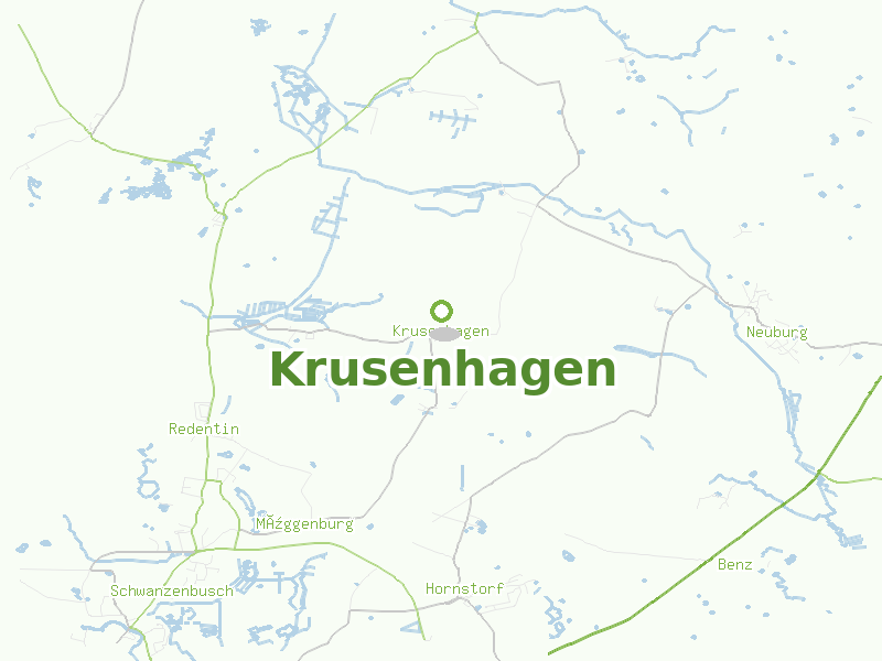 Karte von Krusenhagen