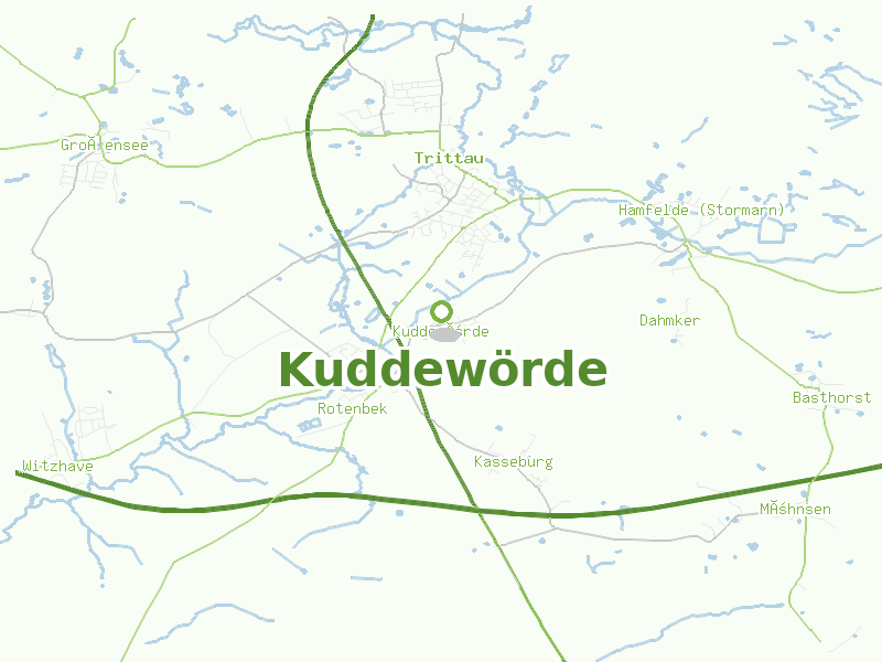 Karte von Kuddewörde