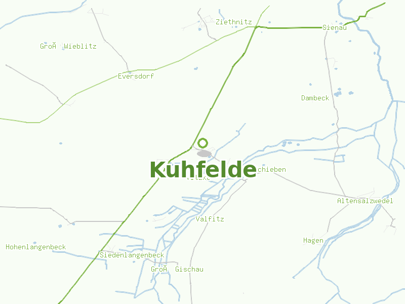 Karte von Kuhfelde