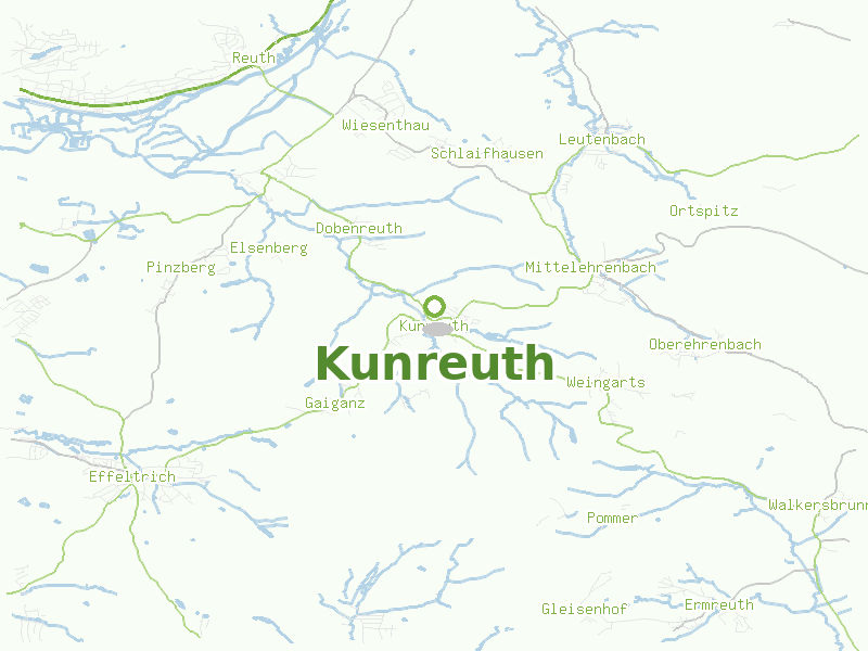Karte von Kunreuth
