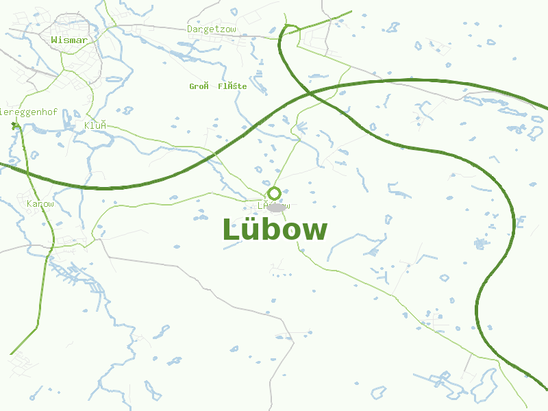 Karte von Lübow