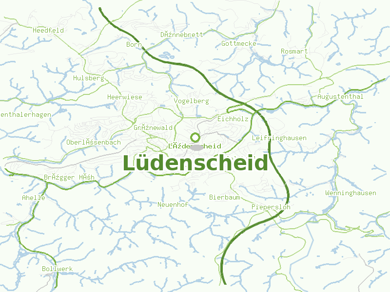 Karte von Lüdenscheid