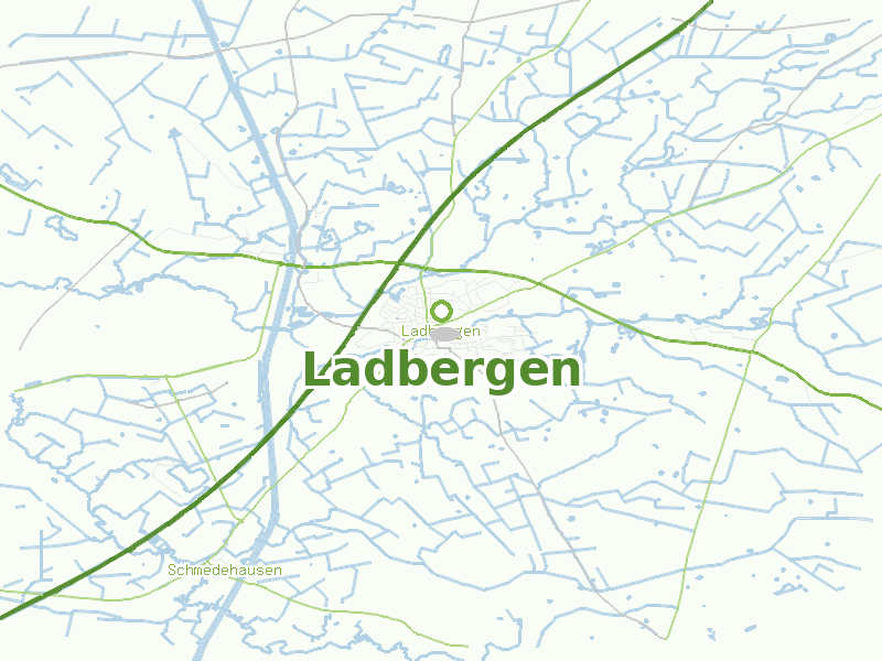 Karte von Ladbergen