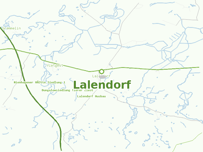 Karte von Lalendorf
