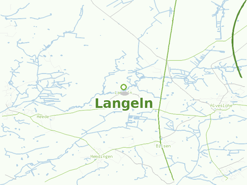 Karte von Langeln