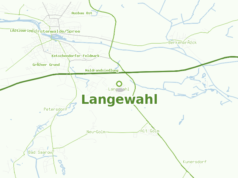 Karte von Langewahl