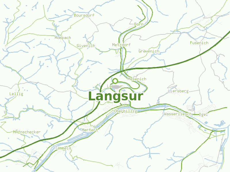 Karte von Langsur