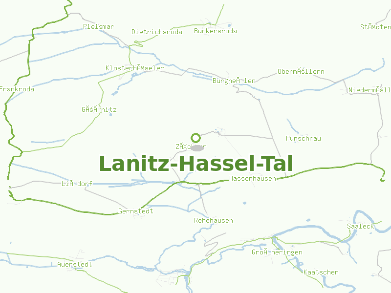 Karte von Lanitz-Hassel-Tal
