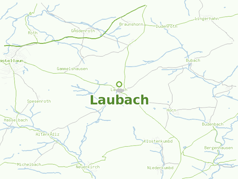 Karte von Laubach