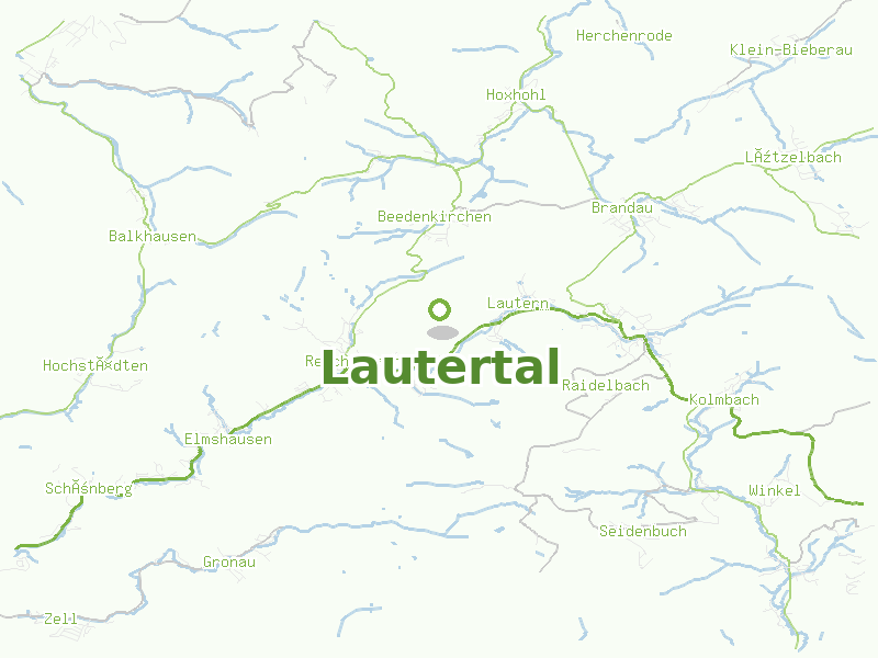 Karte von Lautertal