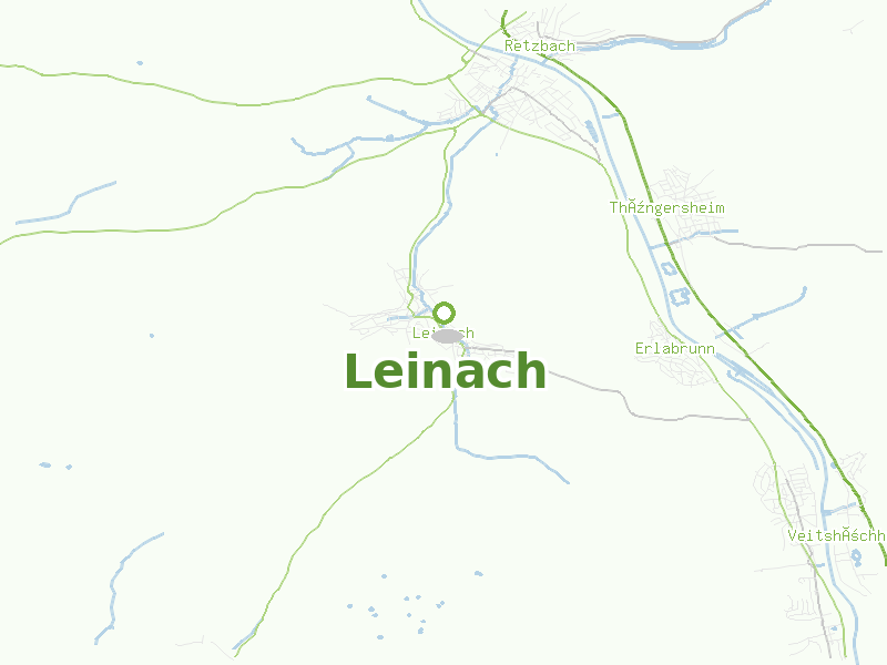 Karte von Leinach