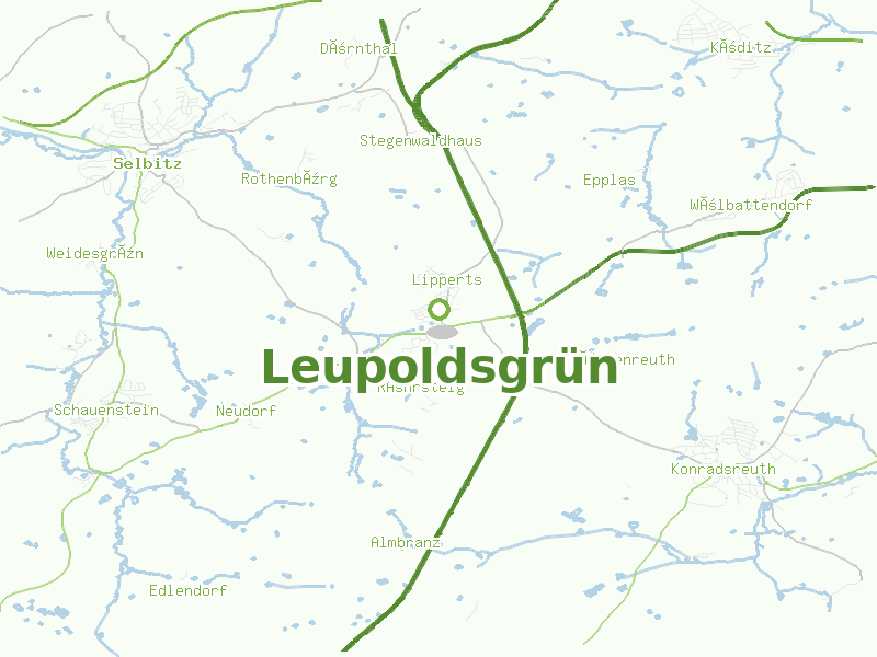 Karte von Leupoldsgrün