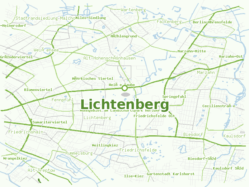 Karte von Lichtenberg
