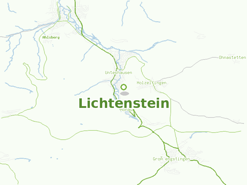 Karte von Lichtenstein