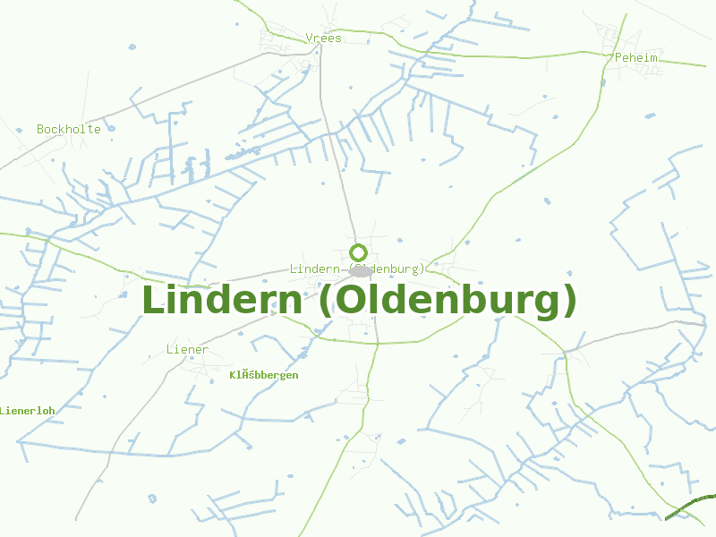 Karte von Lindern (Oldenburg)