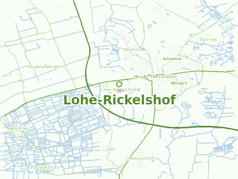 Karte von Lohe-Rickelshof