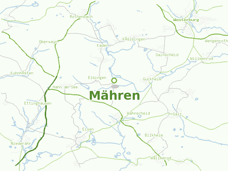Karte von Mähren