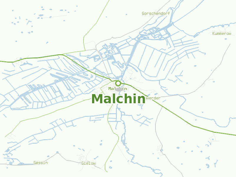 Karte von Malchin