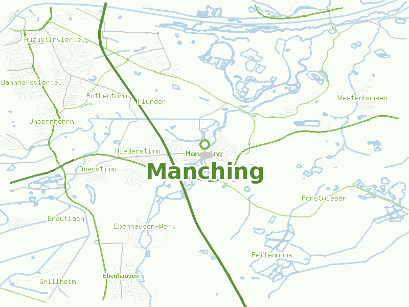 Karte von Manching