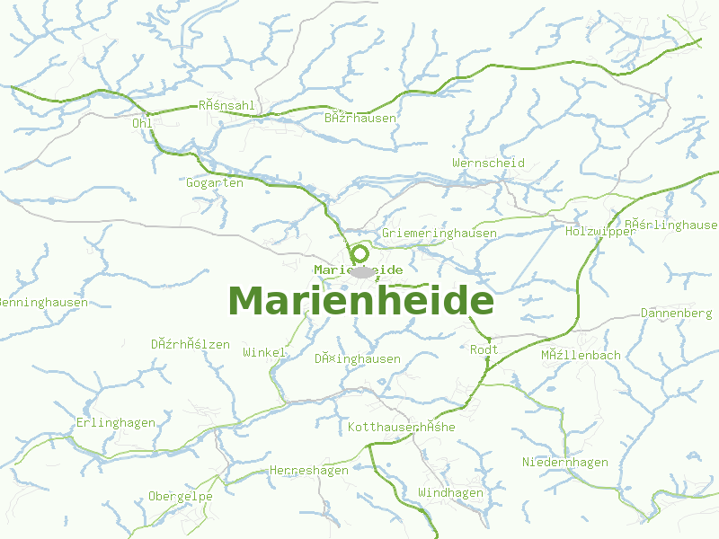 Karte von Marienheide