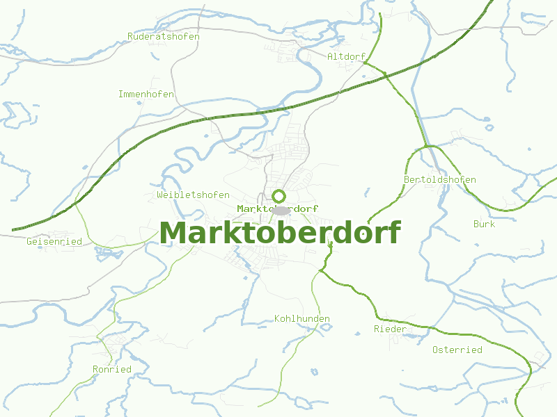 Karte von Marktoberdorf