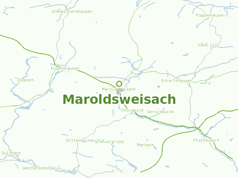 Karte von Maroldsweisach