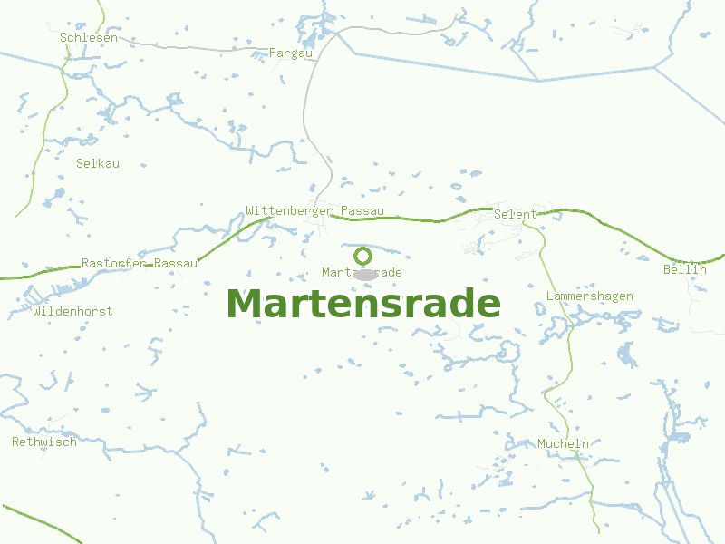 Karte von Martensrade