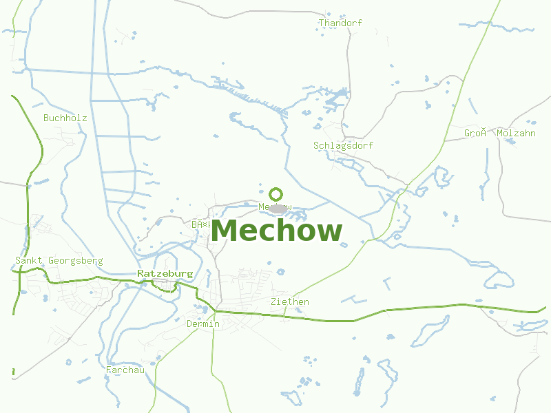 Karte von Mechow