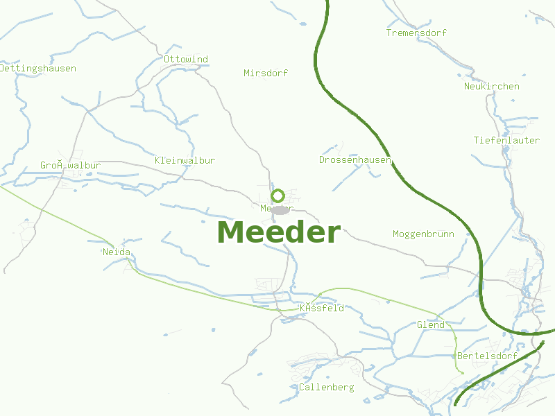 Karte von Meeder
