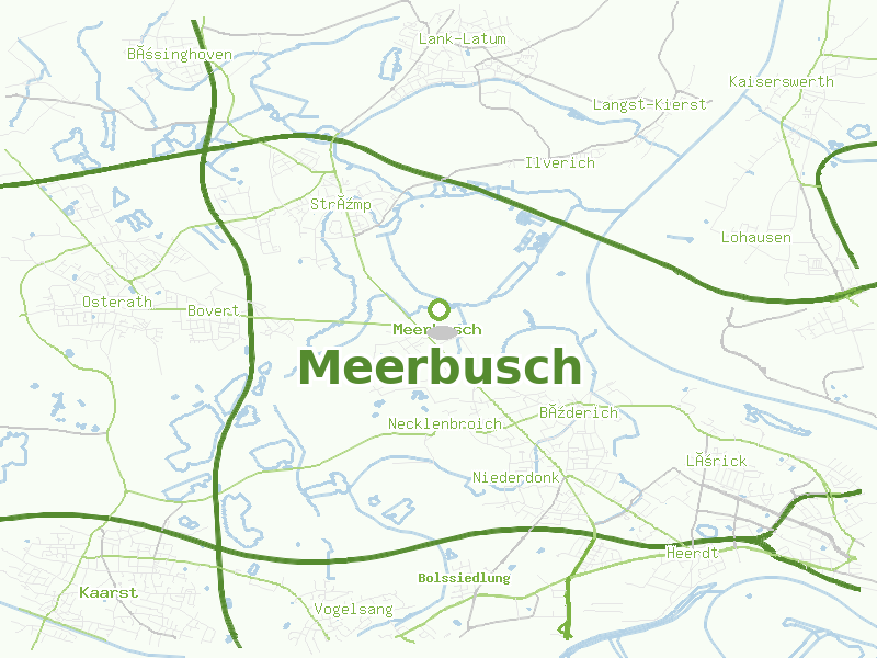 Karte von Meerbusch