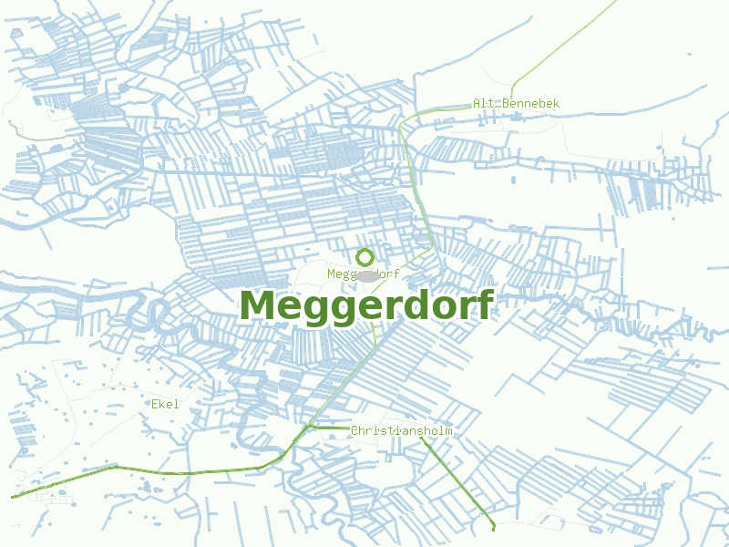 Karte von Meggerdorf