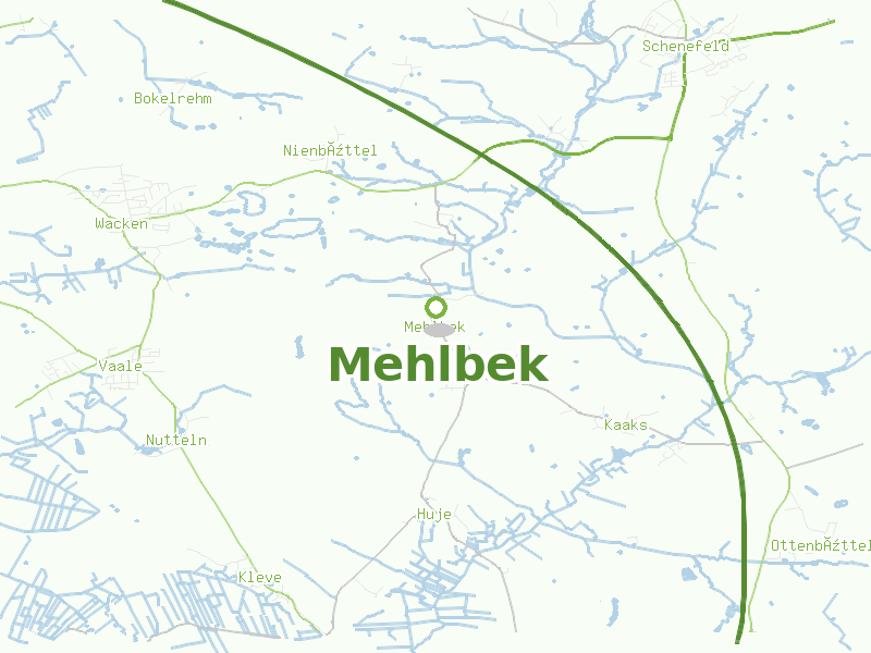Karte von Mehlbek