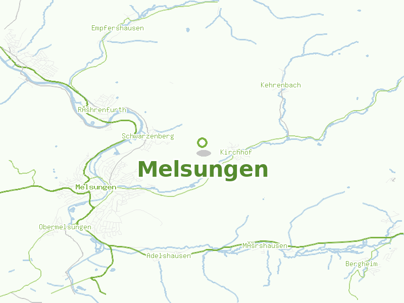 Karte von Melsungen