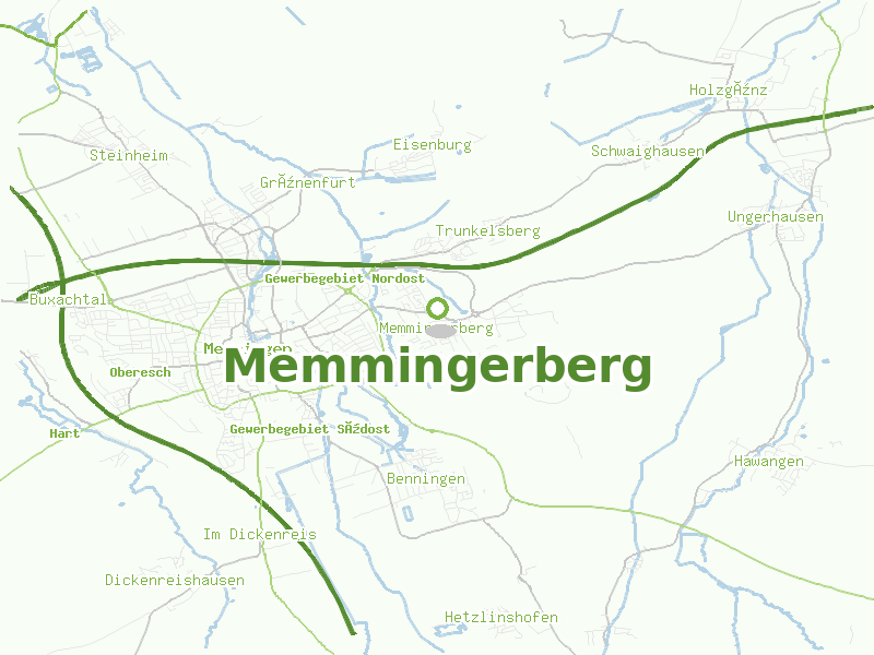 Karte von Memmingerberg
