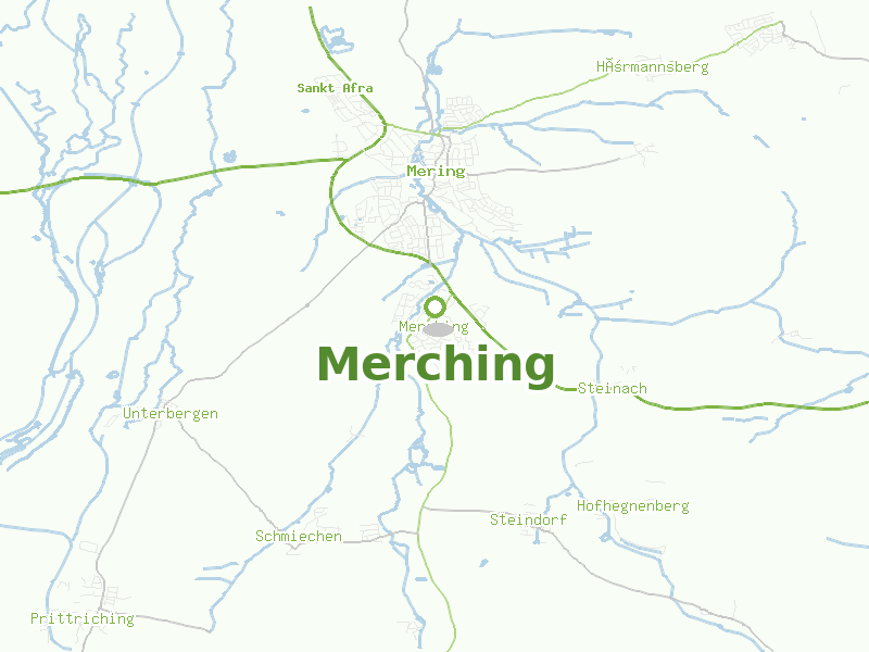 Karte von Merching