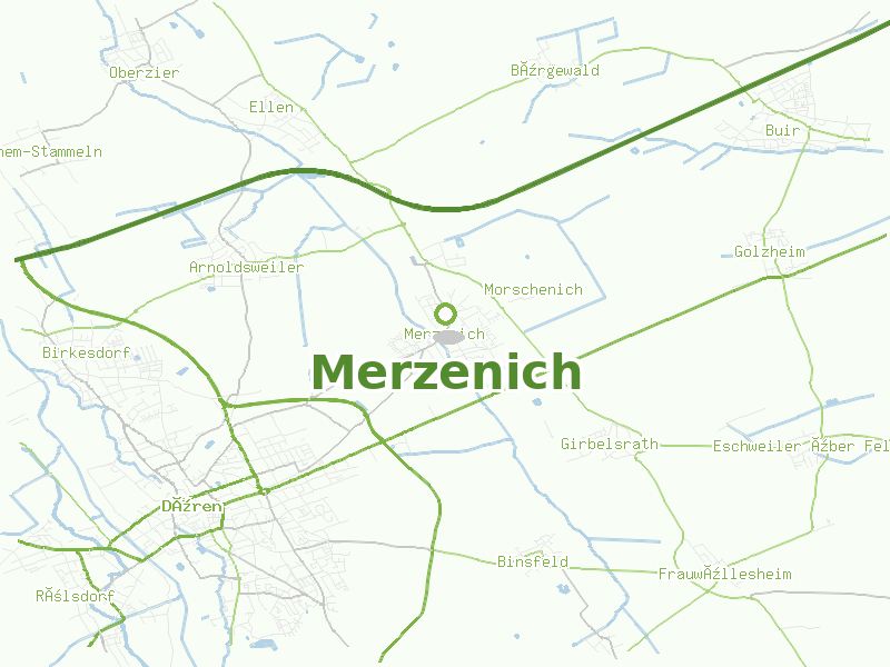 Karte von Merzenich
