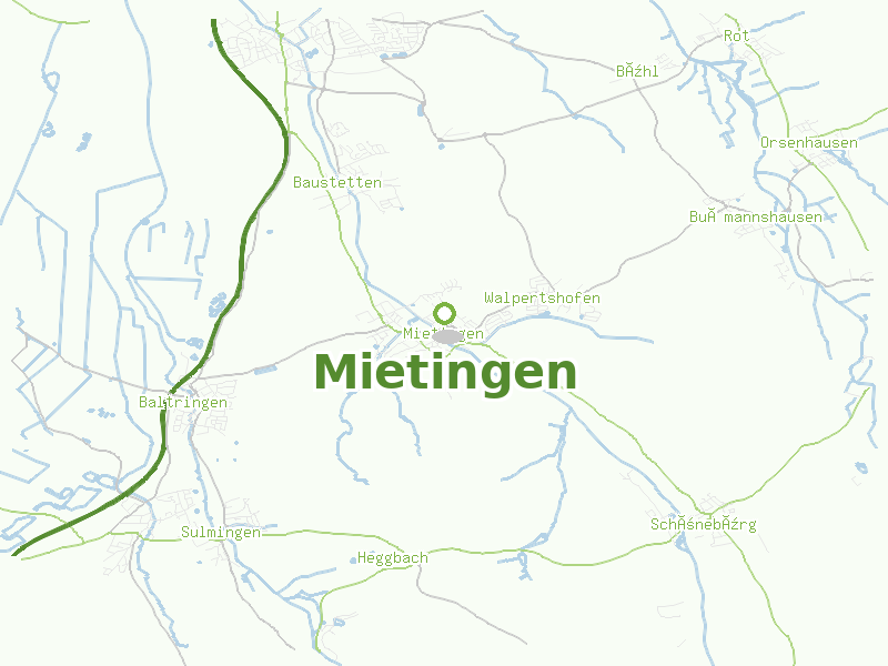 Karte von Mietingen