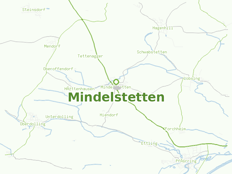 Karte von Mindelstetten