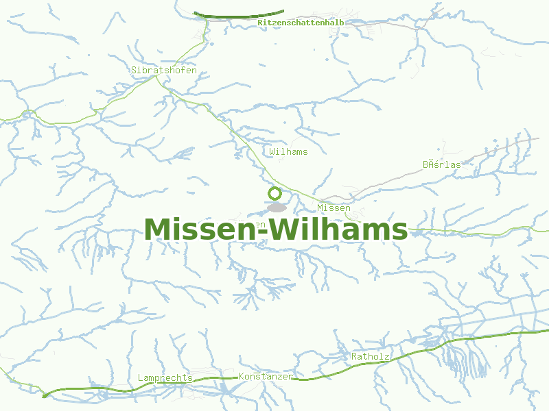 Karte von Missen-Wilhams